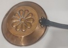 Vintage Copper Bed Warmer Long Handle Flower Design
