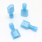 Nylon Male Insulated Gauge 16-14awg Wire Terminals Spade Crimp Connectors Blue