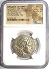 Lysimachus Silver Ar Tetradrachm Lysimachos Thrace Coin 305 Bc  Certified Ngc Vf