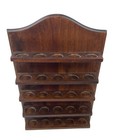 Wooden Thimble Display Shelf With 5 Tiers Dark Finish Holds Up To 25 Thimbles