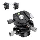 New Leofoto G2 Gear Head 3 In1 Panoramic Geared Ball Head Tripod Head Black Paar