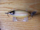 Beautiful Vintage Original Wooden Heddon Sos 140 In Shiner Scale