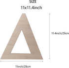 Wooden Greek Letters  Unfinished 11 Inch Alphabet For Diy Crafts  Wood Letters W