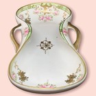 Vintage Nippon Hand Painted Folded Edge Vanity Dresser Dish  Pre 1921 Japan 104