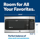 Ge Countertop Microwave Oven  950 Watt  1 1 Cu  Ft   Stainless Steel