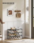 Shoe Rack  3-tier Shoe Storage Organizer  Space-saving  11 6 X 24 5 X 21 Inches 