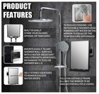 Shower Mirror For Shaving Fogless W razor Holders 360  rotation Adjustable Mirror
