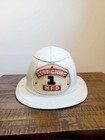 Vintage Cairns   Brothers Aluminum Fire Helmet Asst Chief Leather Badge 7 1 2