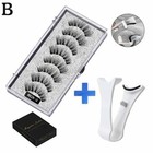 Magnetic Eyelashes Reusable 3d Natural False Lashes With Tweezers