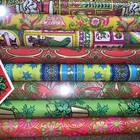 True Vtg Mcm Christmas Wrapping Paper 8 Rolls Pristine Vibrant Prints 80 Sq  Ft 