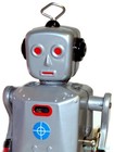 Robot Sparkling Mike Windup Tin Toy Wind Up