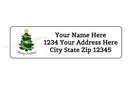 30 Merry Christmas Tree Personalized Return Address Labels 1 In X 2 625 In