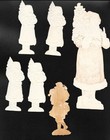 6 Victorian Embossed Die Cut Scrap Paper Santa Claus St  Nicolas Christmas