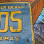 Harbour  Island  Bahamas Motorcycle License Plate