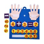 Montessori Felt Finger Number Math Toy Counting Learning Game Kids Educational