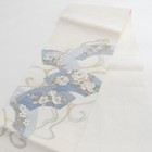 Japanese Kimono Fukuro Obi Summer Silk Background Paper Pattern White