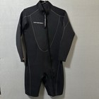 Henderson Thermoprene 3mm Shorty Wetsuit Men   s Large Black Dive Surf Snorkel Zip