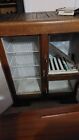 Antique Oak Wood Refrigerator Ice Box Chest Cabinet