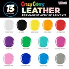 Acrylic Leather And Shoe Paint Kit  13 Colors Set  1 Oz Bottles - Sneakers  Bags
