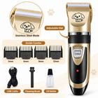 Pet Grooming Kit Rechargeable Cordless Dog Cat Hair Clipper Trimmer Shaving Set