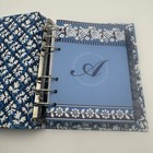 Vera Bradley Blue Paisley Address Book Binder Or 6 Ring Planner receipe Holder