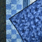 New Handmade Large Throw Size Holiday Santa Quilt 51 x68  Christmas Blanket