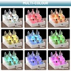 Led Lighted Cologne Organizer For Men  4 Tier Wood Perfume Organizer With Vel   