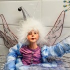 Vintage Magical And Whimsical Winward Winter Fairy Poseable Figurine-14   -rare