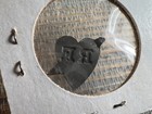 Rf Heart Vintage Tin Tobacco Tag R F