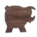 Unique Pig Shaped Wooden Serving Dish Platter Tray Decor