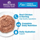 Wellness Complete Health Pate Adult Wet Cat Food  Natural  Protein-rich  Grain