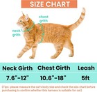 Cat Harness And Leash Escape Proof For Walking Travel Outdoor Adjustable Harness