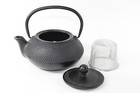 24 Fl Oz Black Small Dot Japanese Cast Iron Teapot Tetsubin With Infuser Filter