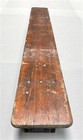 Vintage German Beer Garden Folding Bench Portable Industrial Wood Bench Seat A79