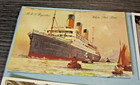 Vintage Cunard Line Cruise Ship Rms Majestic 7 Postcard Lot Rppc White Star Line