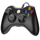Black Wired Usb Game Controller Gamepad For Microsoft Xbox 360   Pc Win 7 8 10