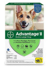 Advantage Ii Flea   Lice Topical Treatment For Extra Large Dog 55lbs - 6 Doses