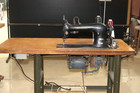 Singer 31-15 Industrial Sewing Machine  Motor  Table