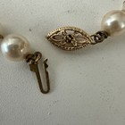 Vintage Real 19 Inch Pearl Necklace With 14k Gold Clasp