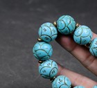 Tibetan Nepalese Himalaya  Turquoise Stone Beads Prayer Mala Beads