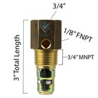 3 4  Female Npt X 3 4  Male Mnpt Brass Air Compressor In Tank Check Valve Usa