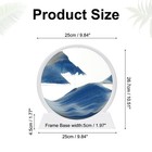 Moving Sand Art Liquid Motion  12  Sand Art Display  Blue white Frame 