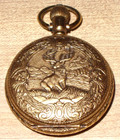 Belle-luisse Manual Wind Pocket Watch With Elk Hunting Scene  Running Well