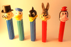 Lot Of 9 Cartoon Character Pez Dispenser No Feet Austria Hong Kong  A2