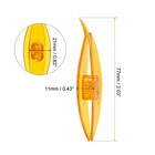 3pcs Tatting Shuttles 77x21x11mm Colorful Plastic Shuttles Amber