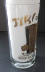 Circa 1960 s Souvenir Glass Tumbler Tiki Gardens Indian Rocks Beach Florida
