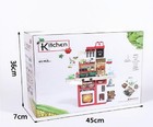 Kit- Kitchen Playset Pretend Food - Toy Accessories Set W real Sounds   Light 