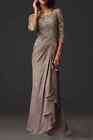 Chiffon Evening Dresses Elegant Lace Mother Of The Bride Groom Dresses Formal