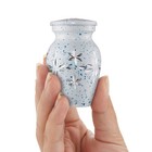 Mini Keepsake Cremation Urns For Human Ashes  Set Of 6 Silver And Gold With Case