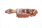 Vintage Beaded Native American Sioux Plains Indian Sheath Hide W Knife Dagger